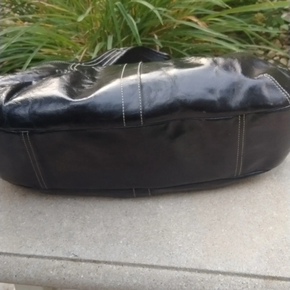 Coach Ergo Pleated Leather Kiss Lock Shoulder Bag, Vintage